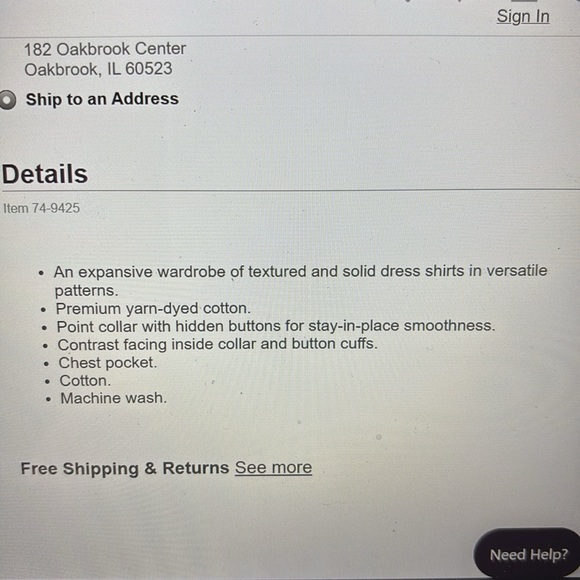 Johnston and Murphy Premium Cotton Shirt Rust/Navy Double Windowpane Mens XXL A+ - Picture 6 of 7